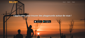 Landing page BallOut